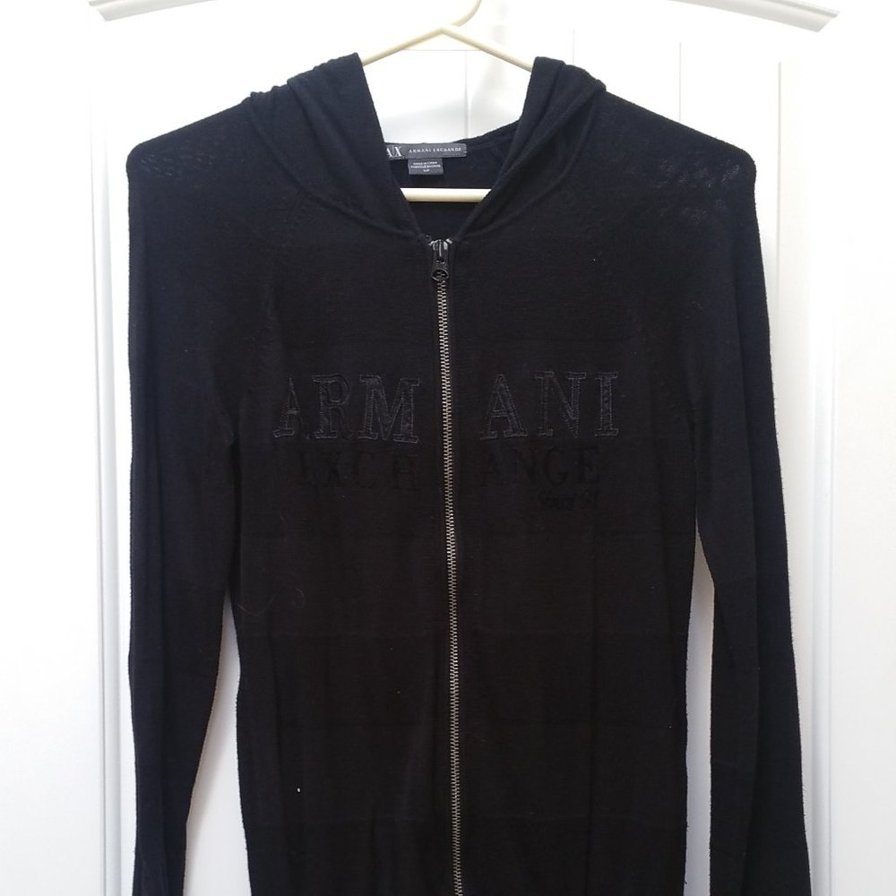 A/X Armani Exchange - Thin black sweater zip up